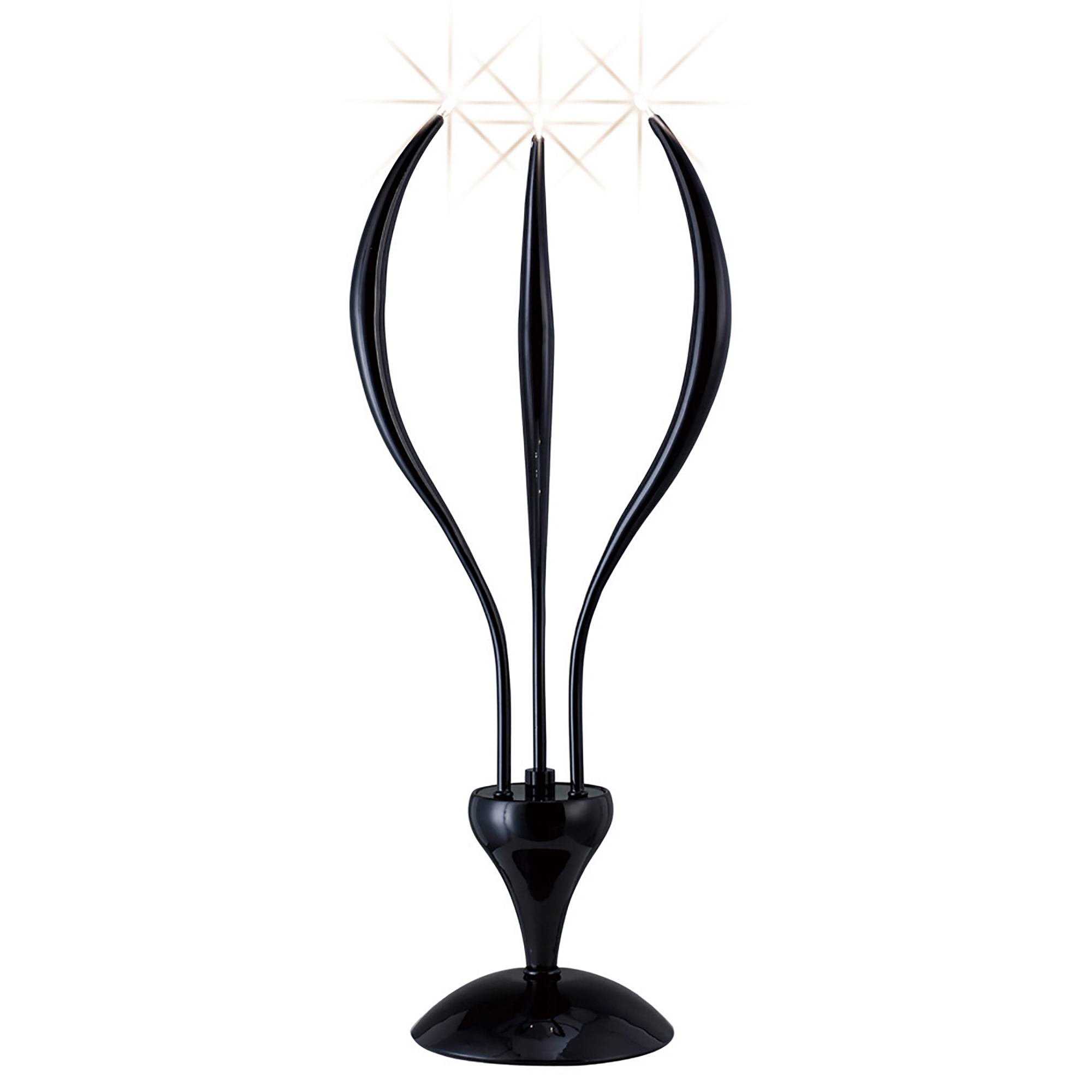 IL30165  Llamas 78cm 3 Light Table Lamp Black